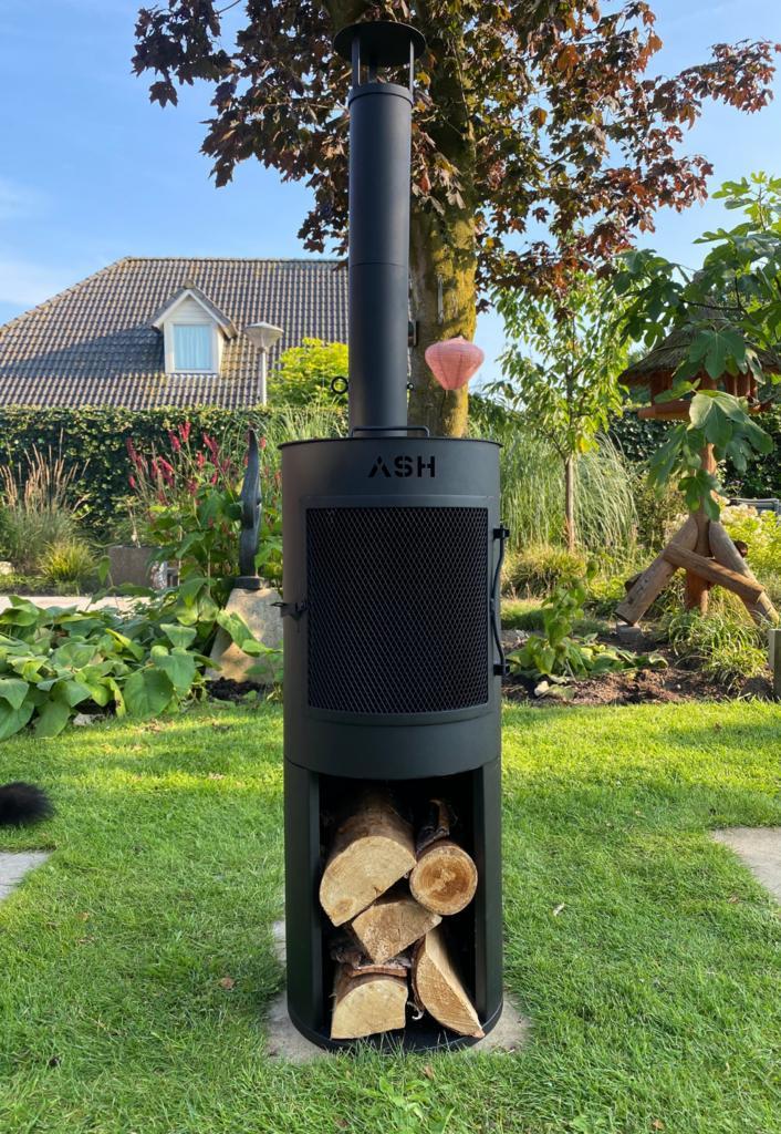 Houtkachel, BBQ, Kookkachel set, Terraskachel, Buitenkeuken, Tuin en Terras, Buitenkeukens, Houtskool, Nieuw, Verzenden