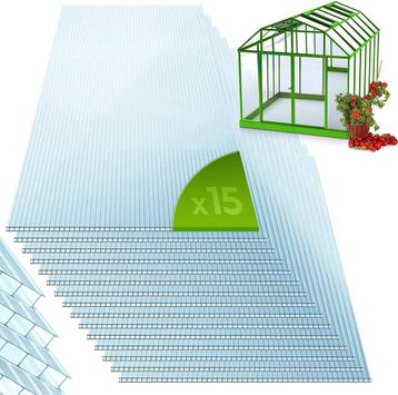 Jago - Dubbelwandige polycarbonaat platen - Dakplaat - 15 st beschikbaar voor biedingen
