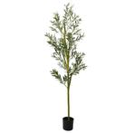 vidaXL Kunstolijfboom 800 blaadjes 200 cm groen, Verzenden, Nieuw