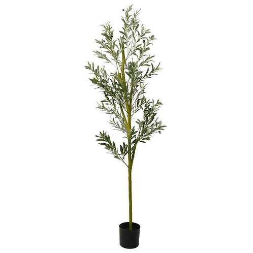 vidaXL Kunstolijfboom 800 blaadjes 200 cm groen, Huis en Inrichting, Woonaccessoires | Kunstplanten en Kunstbloemen, Nieuw, Verzenden