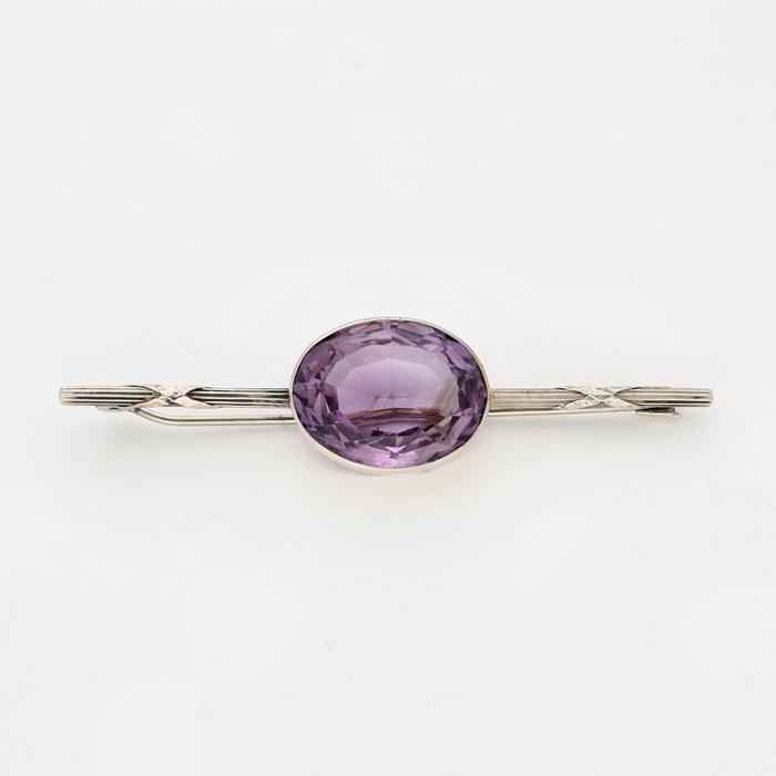 Sans Prix de Réserve - Broche Argent Améthyste, Bijoux, Sacs & Beauté, Bijoux anciens