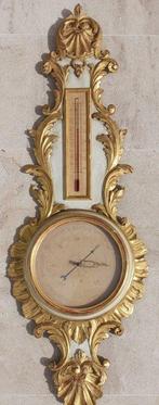 Baromètre, Thermomètre, en bois mouluré et sculpté Louis XV, Antiquités & Art