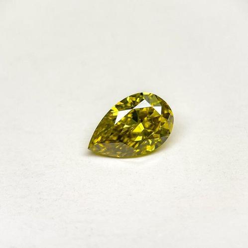 1 pcs Diamant (Natuurlijk gekleurd) - 2.01 ct - Peer - Fancy, Handtassen en Accessoires, Edelstenen