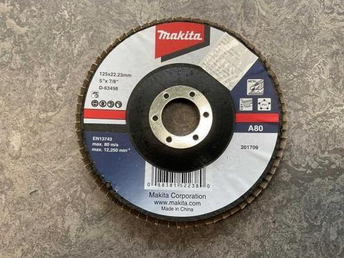 Veiling - 5x Makita lamellenschijf ø125mm A80, Doe-het-zelf en Bouw, Gereedschap | Schuurmachines