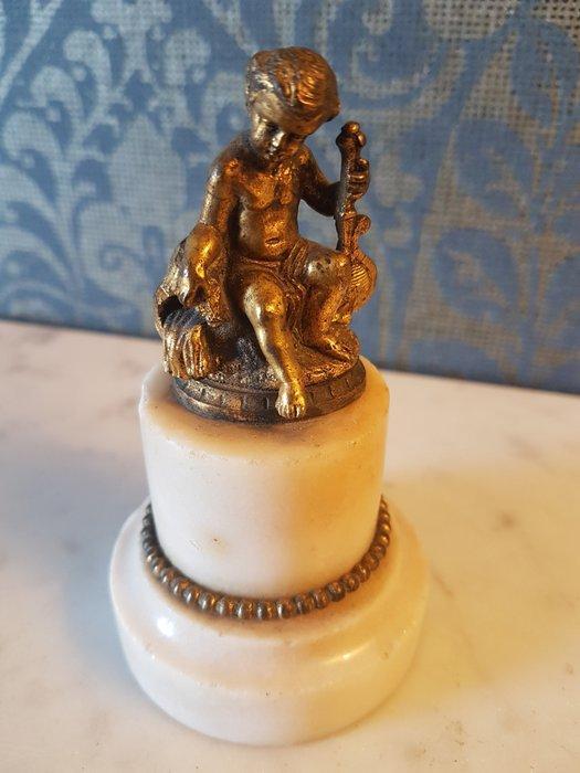 Beeldje - Verguld brons, Antiquités & Art, Antiquités | Céramique & Poterie