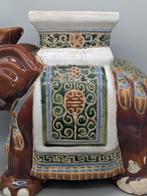 Plantentafel - Chinese olifant als tuinkruk / sokkel -, Antiek en Kunst