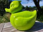 Figuur - Large blue bath duck - 44 cm - Polyresin