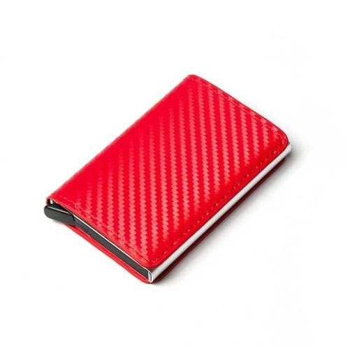 RFID Creditcard Houder Portemonnee - Vintage Leren Aluminium, Handtassen en Accessoires, Portemonnees, Nieuw, Verzenden