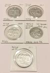 Belgique. 50 Francs/100 Francs 1947/1951 (5 x)