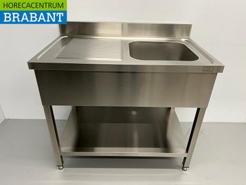 Evier en acier inoxydable 100 x 60 cm Horeca, Articles professionnels, Verzenden