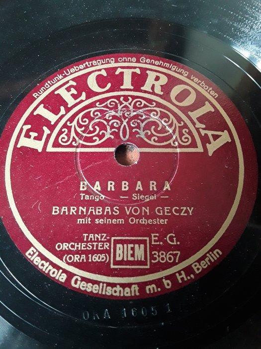 Barnabas von Geczy - Unique collection of 16 x Shellac 78, Cd's en Dvd's, Vinyl Singles