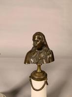 sculptuur, corsaire Jean Bart et cardinal Mazarin - 20 cm -