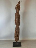 OLD Rare African Konso Male Waga Grave sculpture on stand -
