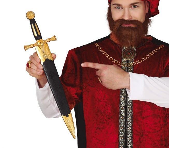 Zwaard En Schede 52cm, Hobby en Vrije tijd, Feestartikelen, Nieuw, Verzenden