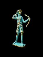 sculptuur, Goddess of hunt Artemis - 22 cm - Gepatineerd
