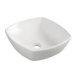 Opzetwaskom Wiesbaden Plaza Keramiek 42x42cm Wit (zonder, Doe-het-zelf en Bouw, Sanitair, Ophalen of Verzenden, Nieuw, Overige typen