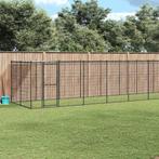 vidaXL Hondenkennel met dak 26,62 m² staal, Verzenden, Nieuw