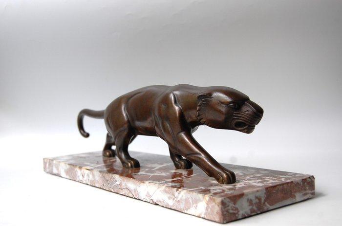 Jean - Baptiste Hugues - Sculpture, sluipende panter - Art, Antiek en Kunst, Kunst | Designobjecten