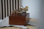Sextant - Hout, Messing - Nautische telescoop