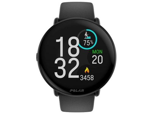 Polar Ignite 3 Titanium (Siliconen bandje) (Zwart), Handtassen en Accessoires, Smartwatches, Zo goed als nieuw, Verzenden