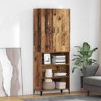 vidaXL Highboard Oud Hout 69,5 x 34 x 180 cm Bewerkt hout, Huis en Inrichting, Kasten | Dressoirs, Verzenden, Nieuw