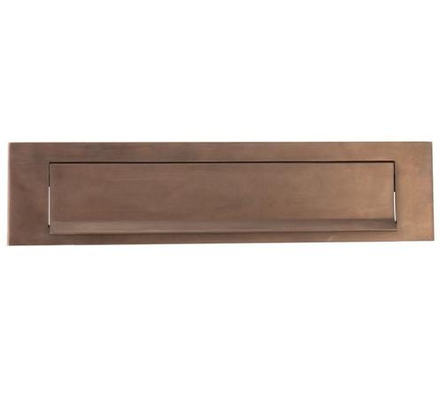 Briefplaat rechthoekig Mi Satori messing antiek brons, Tuin en Terras, Brievenbussen, Nieuw, Overige materialen