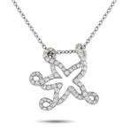 Dior - Halsketting - 18 karaat Witgoud, 18K witgouden 0,65ct, Nieuw