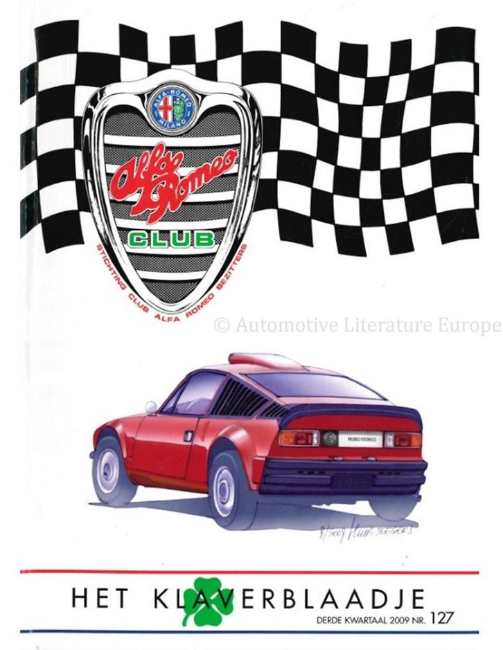 2009 ALFA ROMEO CLUB HET KLAVERBLAADJE 127 NEDERLANDS, Boeken, Auto's | Folders en Tijdschriften