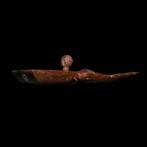 Oud-Egyptisch Hout Lepel met een zwemmer. Nieuwe Koninkrijk,, Verzamelen