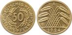 Duitsland 50 Reichspfennig 1924 Proof geringe Puenktchen..., Postzegels en Munten, Munten | Europa | Niet-Euromunten, Verzenden