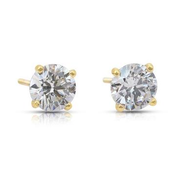 Oorbellen - 18 karaat Geel goud - 2.05ct. tw. Diamant