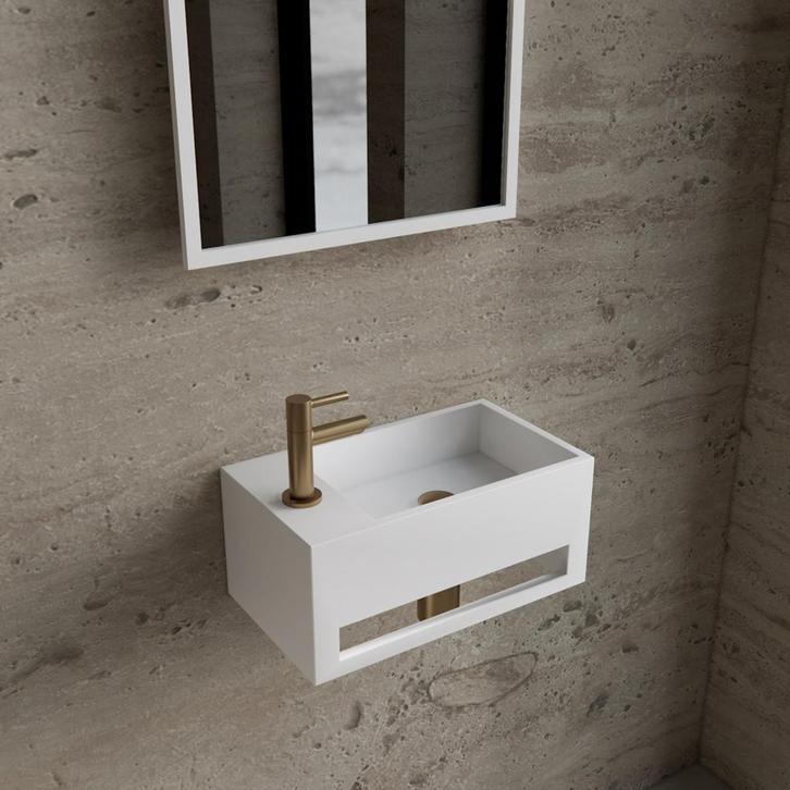 Fonteinset BWS Solid Surface Met Handdoekhouder Links Mat, Doe-het-zelf en Bouw, Sanitair, Overige typen, Nieuw, Ophalen of Verzenden