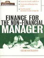 Briefcase books: Finance for non-financial managers by Gene, Gene Siciliano, Verzenden