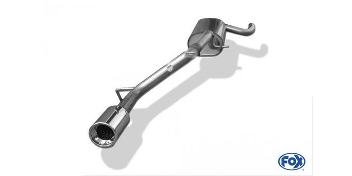 FOX Ford Focus II hatchback einddemper Ø63.5mm - 1x90 type 1, Auto-onderdelen, Uitlaatsystemen, Nieuw, Verzenden