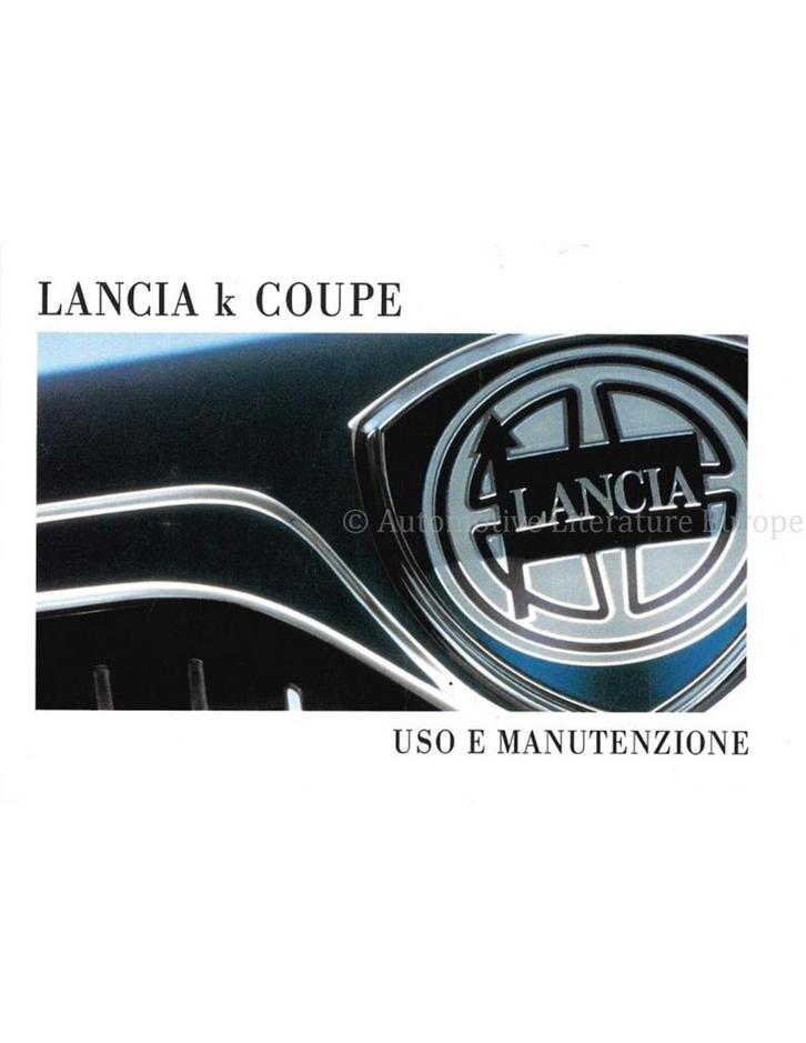 1997 LANCIA KAPPA COUPÉ INSTRUCTIEBOEK ITALIAANS, Auto diversen, Handleidingen en Instructieboekjes
