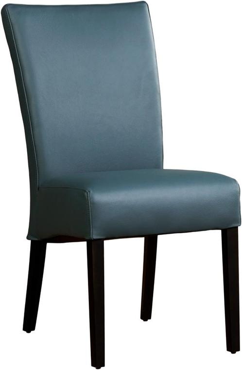 Blauwe leren landelijke eetkamerstoel - Toledo Leer Whale, Huis en Inrichting, Stoelen, Overige kleuren, Eén, Nieuw, Leer, Ophalen of Verzenden