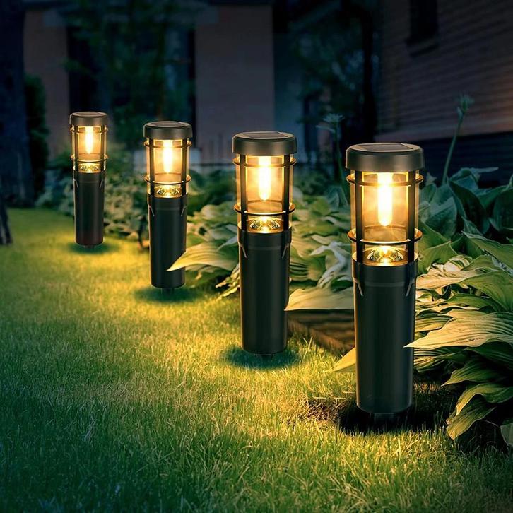 Buitenverlichting zonne-energie 4x Faro Solar LED Tuinlamp Z, Tuin en Terras, Buitenverlichting, Led, Zonne-energie, Minder dan 50 watt