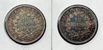 Frankrijk. 10 Francs 1968 e 1972 Hercule (2 moedas) (Zonder, Postzegels en Munten