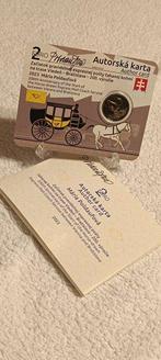 Slowakije. 2 Euro 2023 Stagecoaches Vienna-Bratislava -