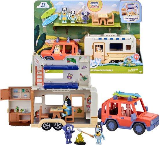LET OP : Koopjeshoek BLUEY - Blueys 4WD Auto en Kampeera..., Kinderen en Baby's, Speelgoed | Overig, Nieuw, Verzenden