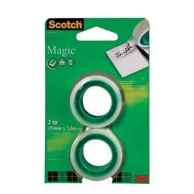 Scotch plakband Magic Tape, ft 19 mm x 7,5 m, blister met 2, Maison & Meubles, Accessoires pour la Maison | Autre