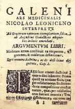 Anonimo. - Schola Medica. Galeni Ars Medicinalis - 1682