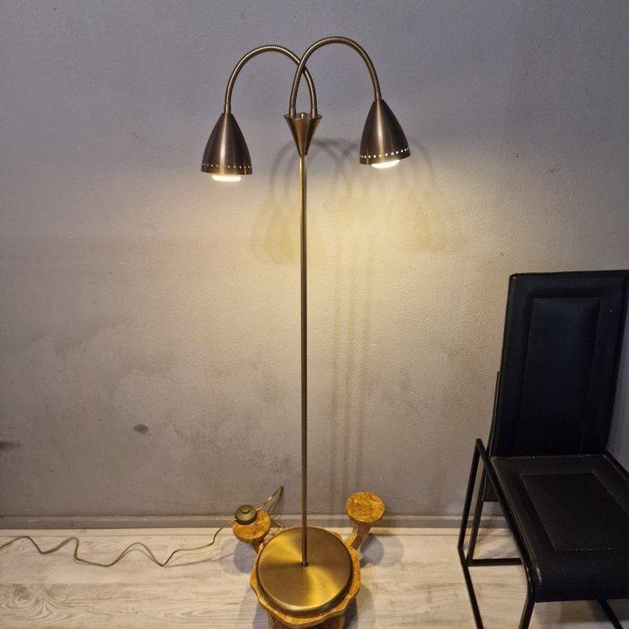 Happylight - Lampadaire - Laiton - Lampe à deux bras, Antiek en Kunst, Curiosa en Brocante