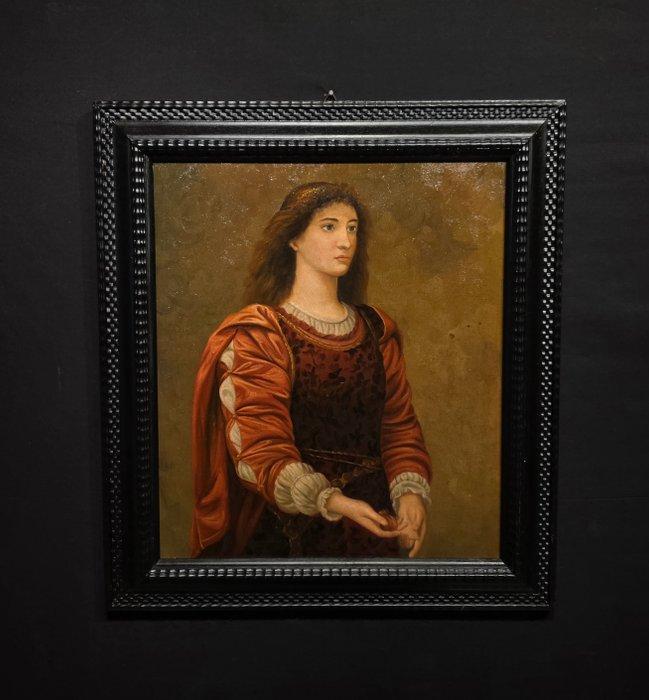 Italiaanse school (XX) - Ritratto nobile, Antiek en Kunst, Kunst | Schilderijen | Klassiek