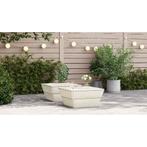 vidaXL Tuintafels 2 st 60x60x30 cm geïmpregneerd vurenhout, Verzenden