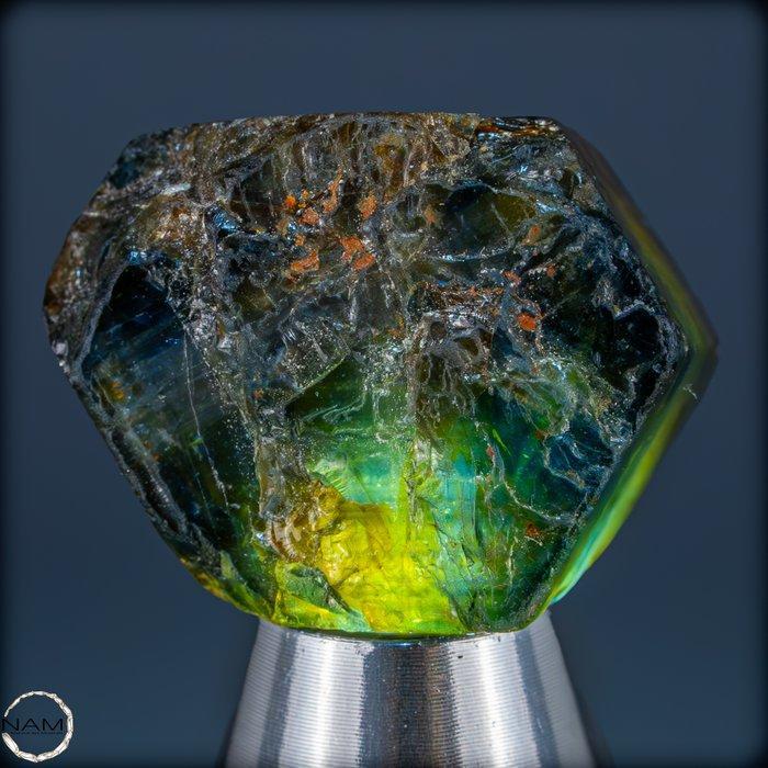 Natuurlijk grote koningsblauwe kleur saffierkristal 27,20, Verzamelen, Mineralen en Fossielen