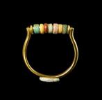 Oude Egypte, late periode Verguld Ring - Veelkleurige, Handtassen en Accessoires