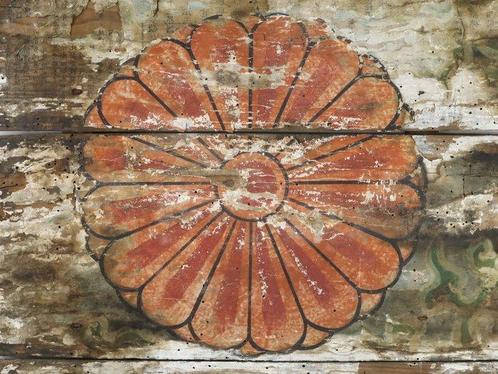 Plaque - Panneau en bois ancien avec un blason de, Antiek en Kunst, Antiek | Overige Antiek