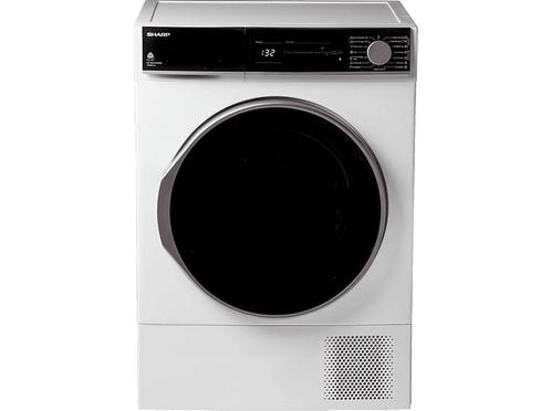 Sharp -  Warmtepomp Droogkast A+++  - Wit, Elektronische apparatuur, Droogkasten, 95 cm of meer, 8 tot 10 kg, Nieuw, Voorlader