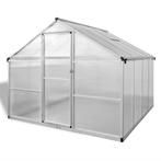 Tuinkas versterkt aluminium met basisframe 6,05 m², Tuin en Terras, Verzenden, Nieuw